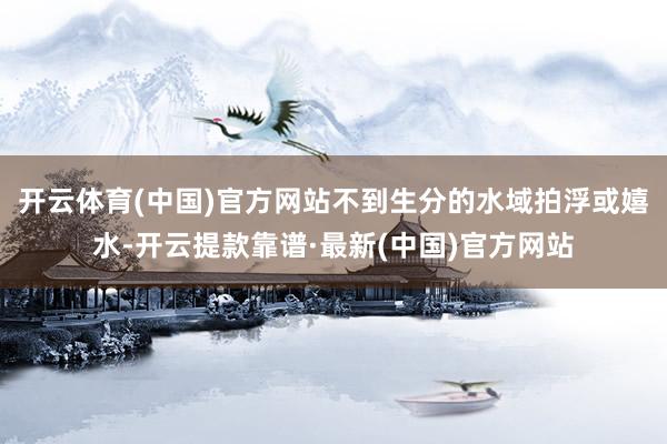 开云体育(中国)官方网站不到生分的水域拍浮或嬉水-开云提款靠谱·最新(中国)官方网站