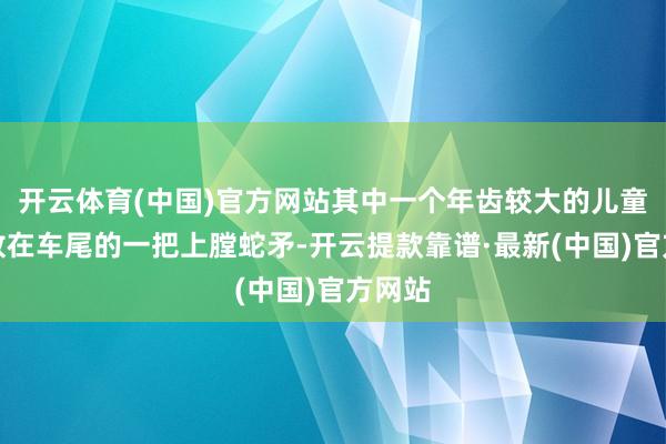 开云体育(中国)官方网站其中一个年齿较大的儿童提起放在车尾的一把上膛蛇矛-开云提款靠谱·最新(中国)官方网站